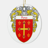 Perez-Wappen/Familienwappen Keramikornament (Links)