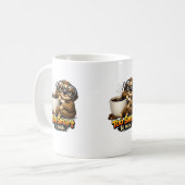 Perezoso con café – Too Smart to Rush Kaffeetasse (Vorderseite Links)