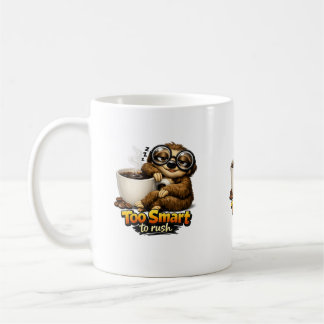 Perezoso con café – Too Smart to Rush Kaffeetasse