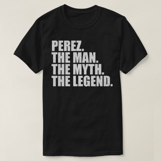 PerezPerez Name Perez Vorname T-Shirt (Design vorne)