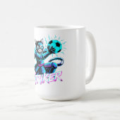 Perfect Anime Gamer Gift for Soccer Fans & Cat Lov Kaffeetasse (VorderseiteRechts)