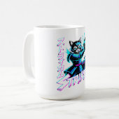 Perfect Anime Gamer Gift for Soccer Fans & Cat Lov Kaffeetasse (Vorderseite Links)
