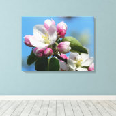 Perfect Apple Blossom Wrapped Canvas (Glanz) Leinwanddruck (Insitu (Holzboden))