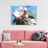Perfect Apple Blossom Wrapped Canvas (Glanz) Leinwanddruck (Insitu (Wohnzimmer))