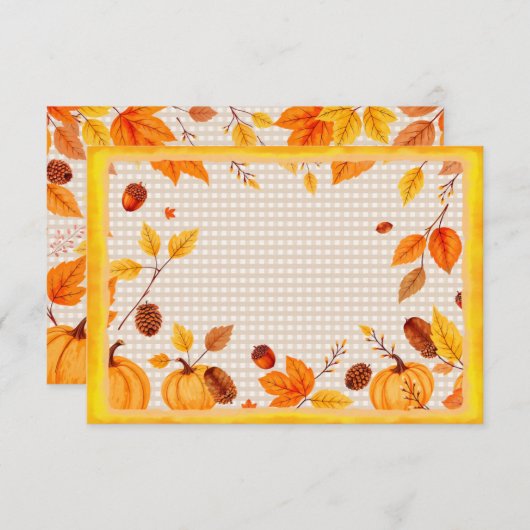Perfect Autumn Note Card Mitteilungskarte (Vorne/Hinten)
