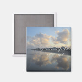 Perfect Beach Liebe Versage nie -1 Cor. 13:8 Magnet (Vorderseite/Rückseite)