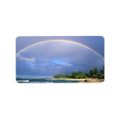 Perfect Beach Rainbow-Mailing-Label Adressaufkleber (Vorne)