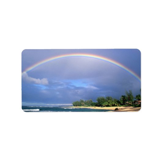 Perfect Beach Rainbow-Mailing-Label Adressaufkleber (Vorne)