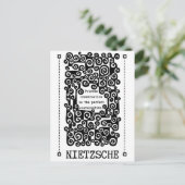 Perfect ConVERSATION Zitat von Nietzsche Postkarte (Stehend Vorderseite)