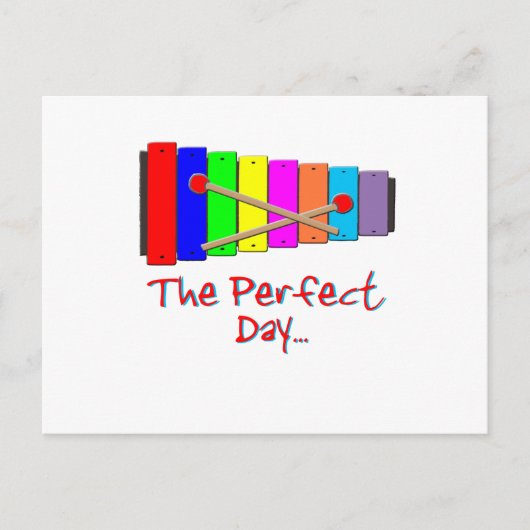 Perfect Day Xylophone Postkarte (Vorderseite)