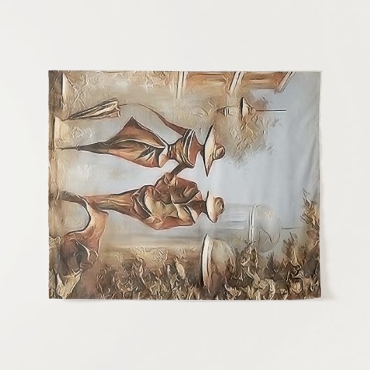 Perfect Duo Wandteppich (Vorderseite (Horizontal))