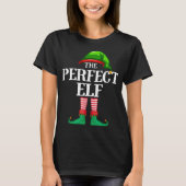 Perfect Elf Matching Familienweihnachtsfest Party T-Shirt (Vorderseite)