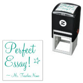 "Perfect Essay!" + Name des Instruktors Gummi-Brie Permastempel (Beispiel)