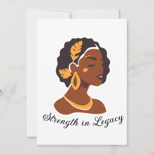 Perfect for Black History Month 2026 celebration Einladung (Vorderseite)