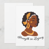 Perfect for Black History Month 2026 celebration Einladung (Vorne/Hinten)