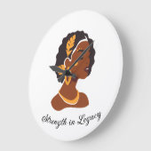 Perfect for Black History Month 2026 celebration  Große Wanduhr (Winkel)