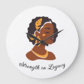 Perfect for Black History Month 2026 celebration  Große Wanduhr (Vorderseite)