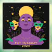 Perfect for Mardi Gras 2026 Fensteraufkleber (Blatt 3)