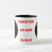 Perfect Game Score Bowling 300 Game Tasse (Zentrum)