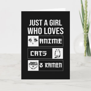 Perfect Gift Anime, Cats & Ramen Karte
