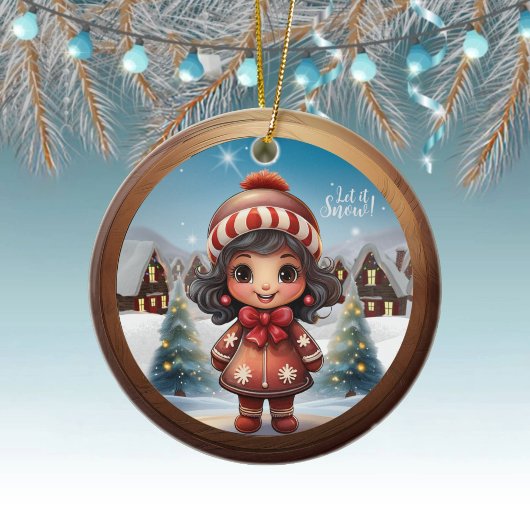 Perfect Gingerbread Girl Present for Her Unique 🎄 Keramik Ornament