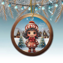 Perfect Gingerbread Girl Present for Her Unique 🎄 Keramik Ornament