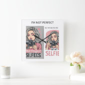 Perfect Girl Quadratische Wanduhr (Zuhause)