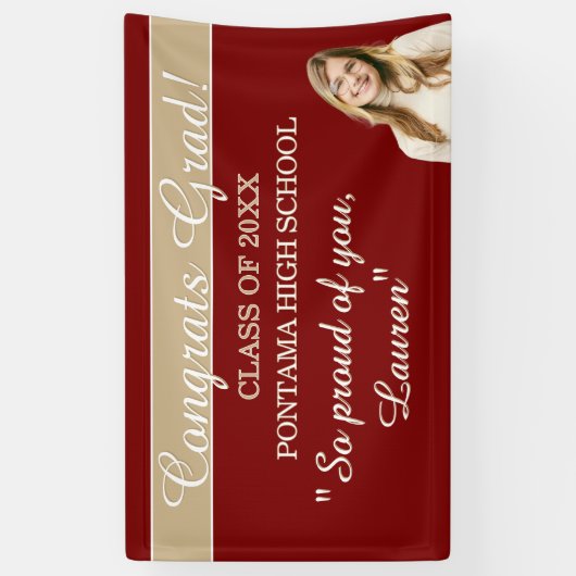 Perfect Graduation Congrats BANNER (Vertikal)