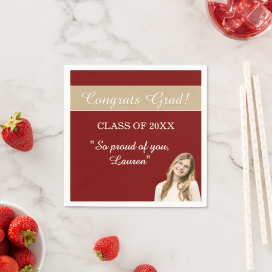 Perfect Graduation Congrats  Serviette (Beispiel)