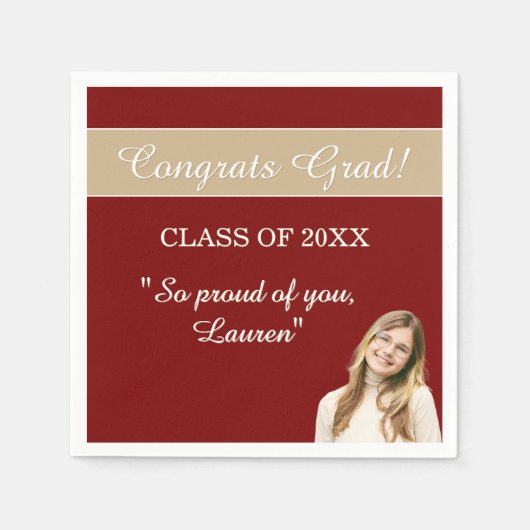 Perfect Graduation Congrats Serviette (Vorderseite)