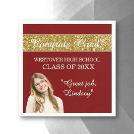 Perfect Graduation Congrats  Serviette