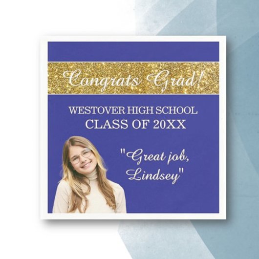 Perfect Graduation Congrats  Serviette