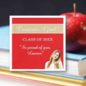 Perfect Graduation Congrats Serviette