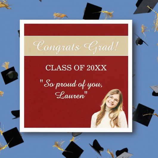 Perfect Graduation Congrats Serviette