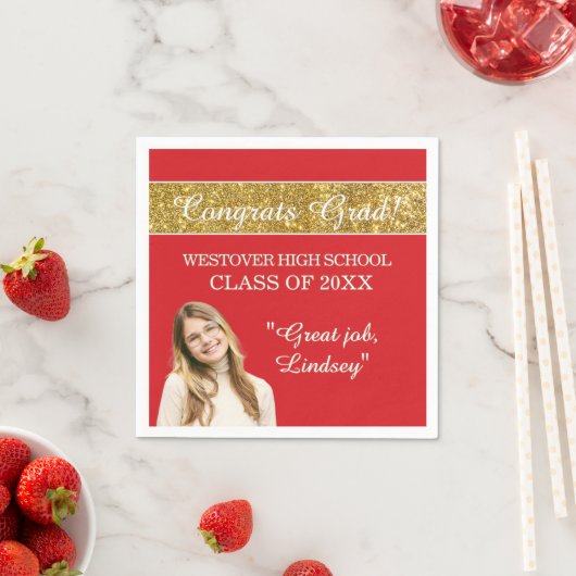 Perfect Graduation Congrats  Serviette (Beispiel)