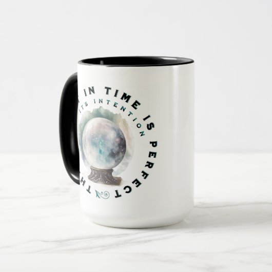 "Perfect Intention" Kaffeepause Tasse (Vorderseite Links)