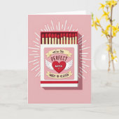 Perfect Love Match Made In Heaven Card Karte (Gelbe Blume)