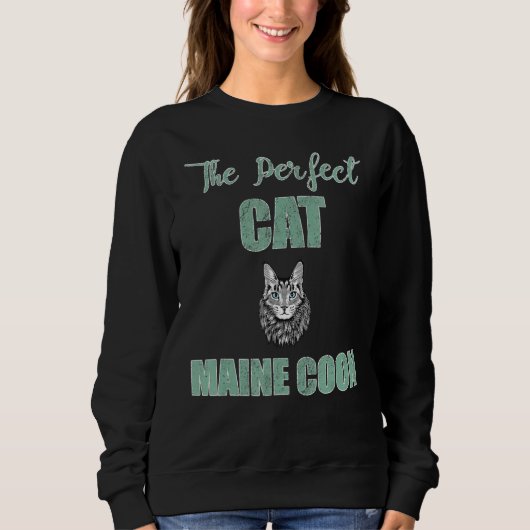 Perfect Maine Coon Cat Sweatshirt (Vorderseite)