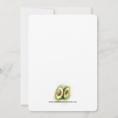 Perfect Match Avocado Wedding Save the Date Einladung (Rückseite)