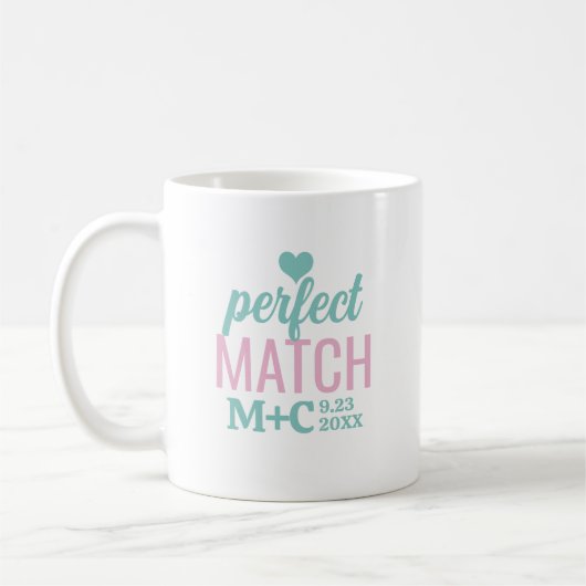 Perfect Match Bachelorette Dusche Wedding Kaffeetasse (Links)