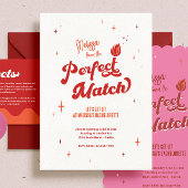 Perfect Match Junggeselinnen-Abschied Einladung