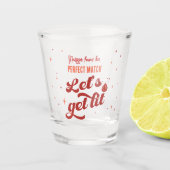 Perfect Match Junggeselinnen-Abschied Schnapsglas (Vorderseite)