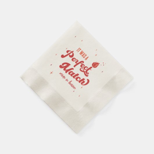 Perfect Match Junggeselinnen-Abschied Serviette (Ecke)