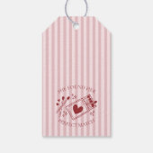 Perfect Match Matchbox Bridal Shower Favor Geschenkanhänger (Rückseite)