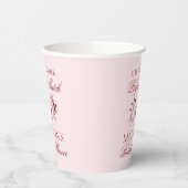 Perfect Match Matchbox Bridal Shower Pappbecher (Links)