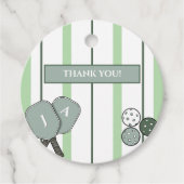 Perfect Match Pickleball Couple Shower Thank You Geschenkanhänger (Vorderseite)