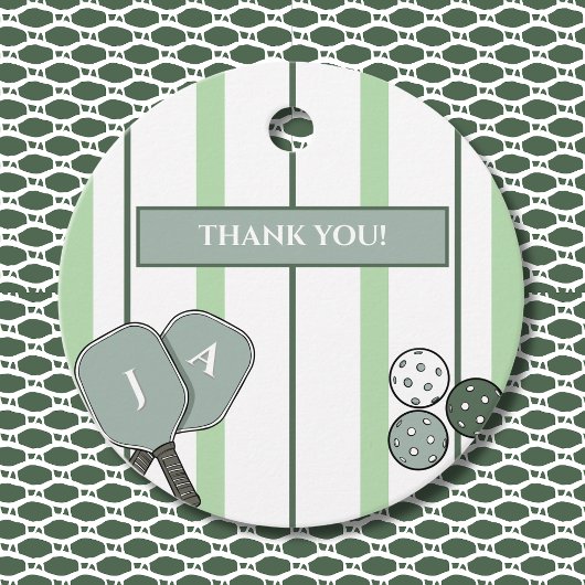 Perfect Match Pickleball Couple Shower Thank You Geschenkanhänger