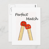 Perfect Match Postkarte (Vorne/Hinten)