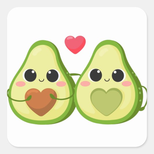 Perfect Match Quadratischer Aufkleber (Vorderseite)