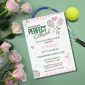 Perfect Match Tennis Bridal Shower Invitation  Einladung